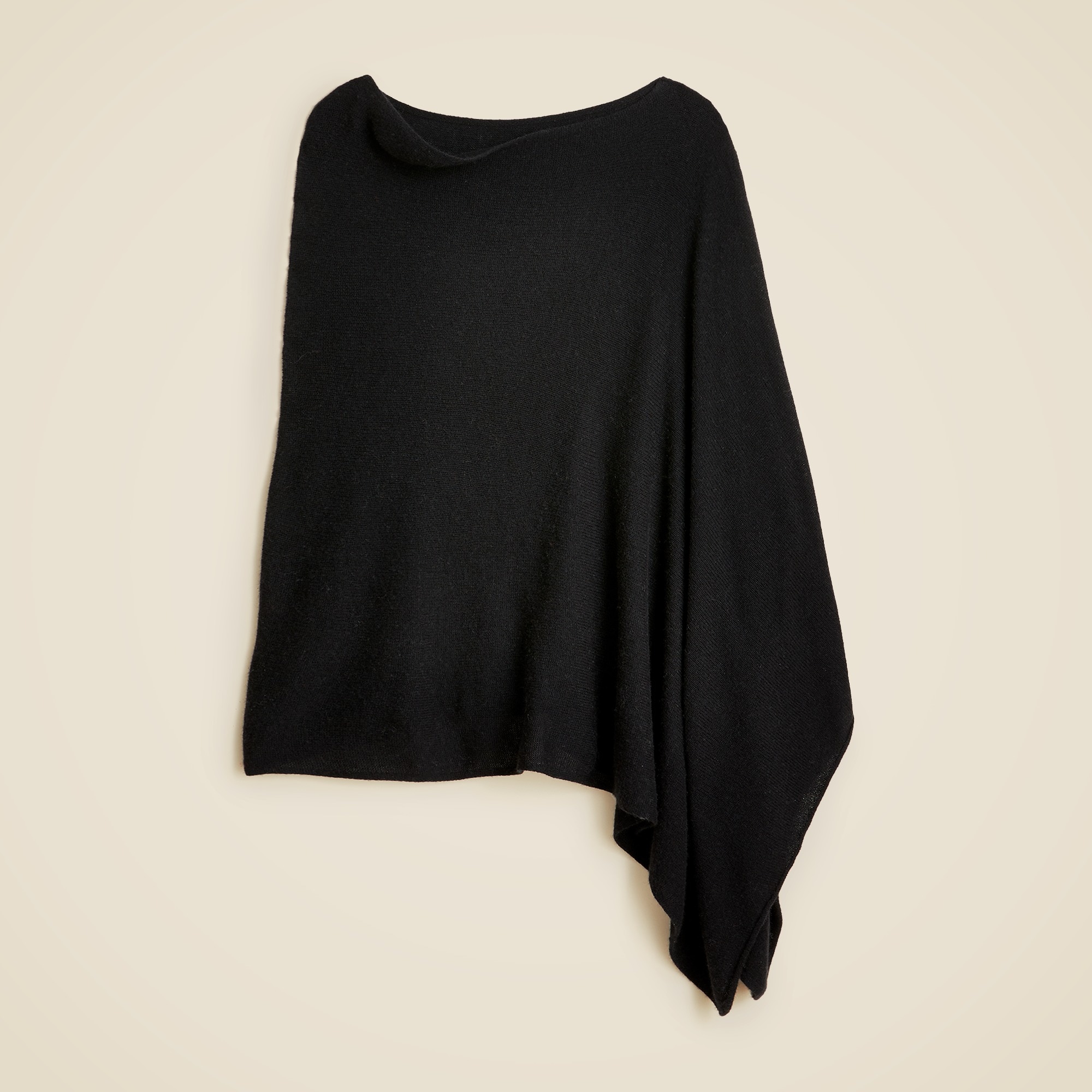 Cashmere-Wool Blend Poncho