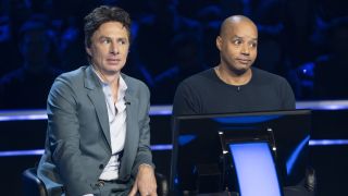 Zach Braff and Donald Faison playing Who Wants To Be A Millionaire