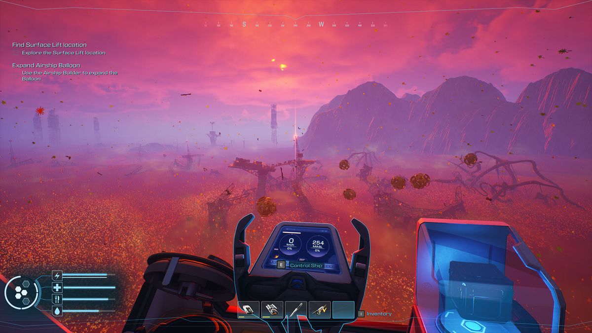 Forever Skies screenshot showing exploration and scavenging