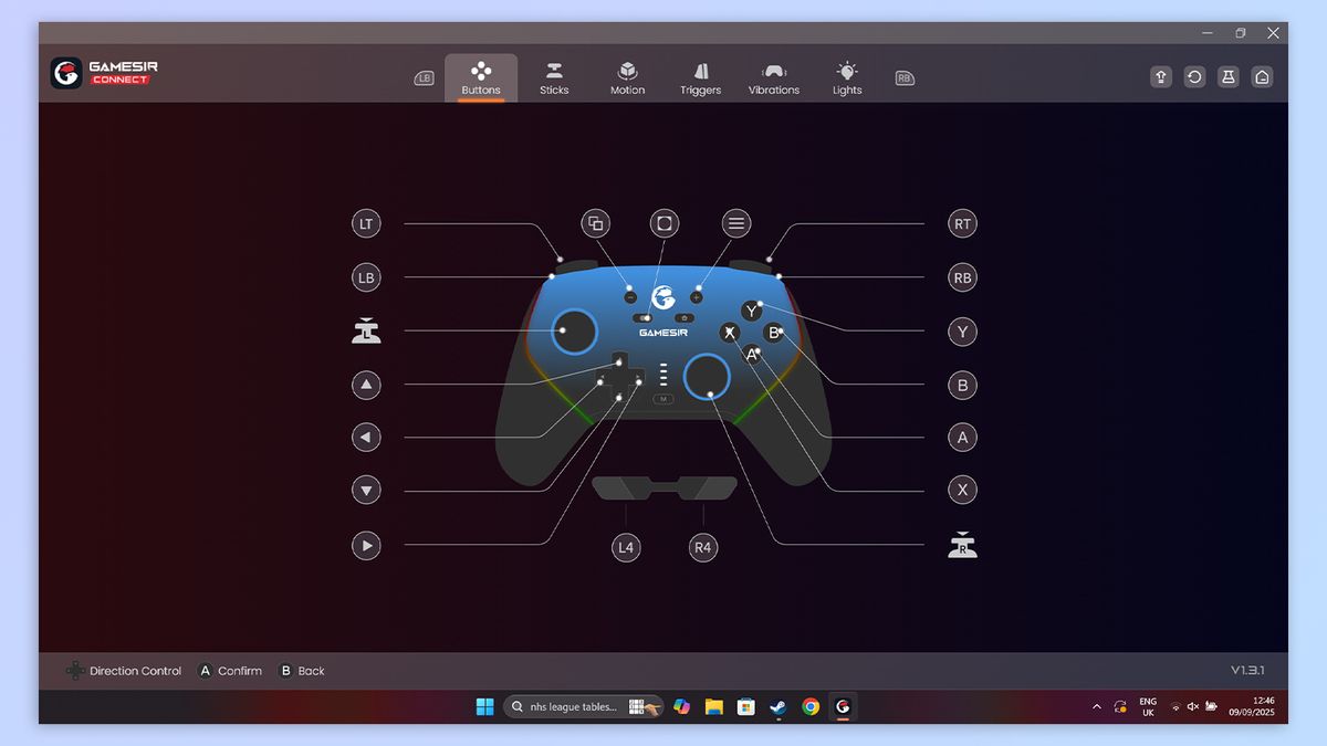 GameSir Connect software screenshot