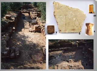 Remains of more residential areas were unearthed at Tenea, along with several artifacts that were found within or near the structures, including gaming pieces and the remains of an engraving.