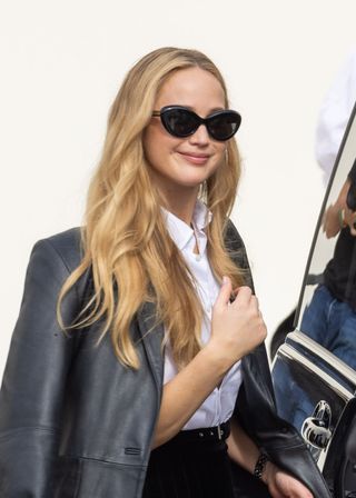 Jennifer Lawrence attends the Christian Dior Womenswear Spring/Summer 2024 show as part of Paris Fashion Week on September 26, 2023 in Paris, France