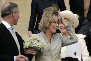 Camilla Parker-Bowles on her 2005 wedding day to Prince Charles