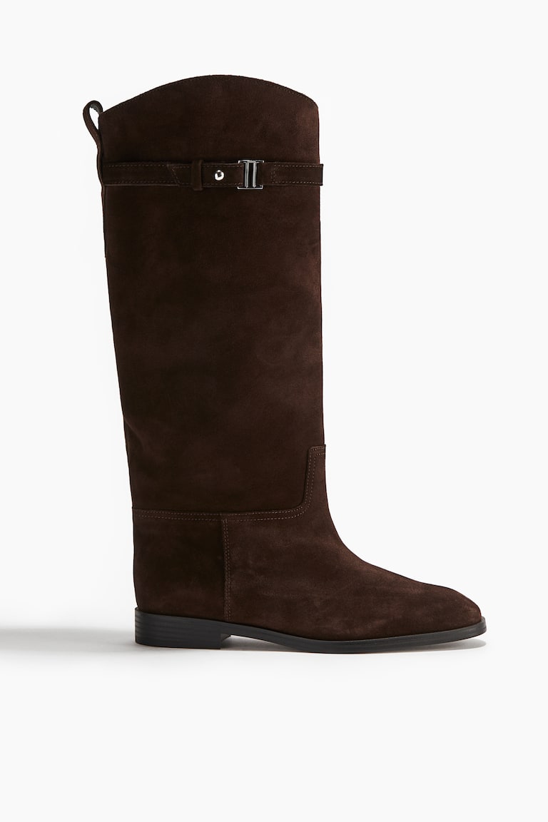 Knee-High Leather Boots
