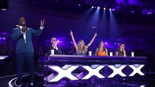 Terry Crews, Howie Mandel, Heidi Klum, Sofia Vergara and Simon Cowell on America's Got Talent