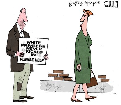 Editorial cartoon U.S. Economy Race