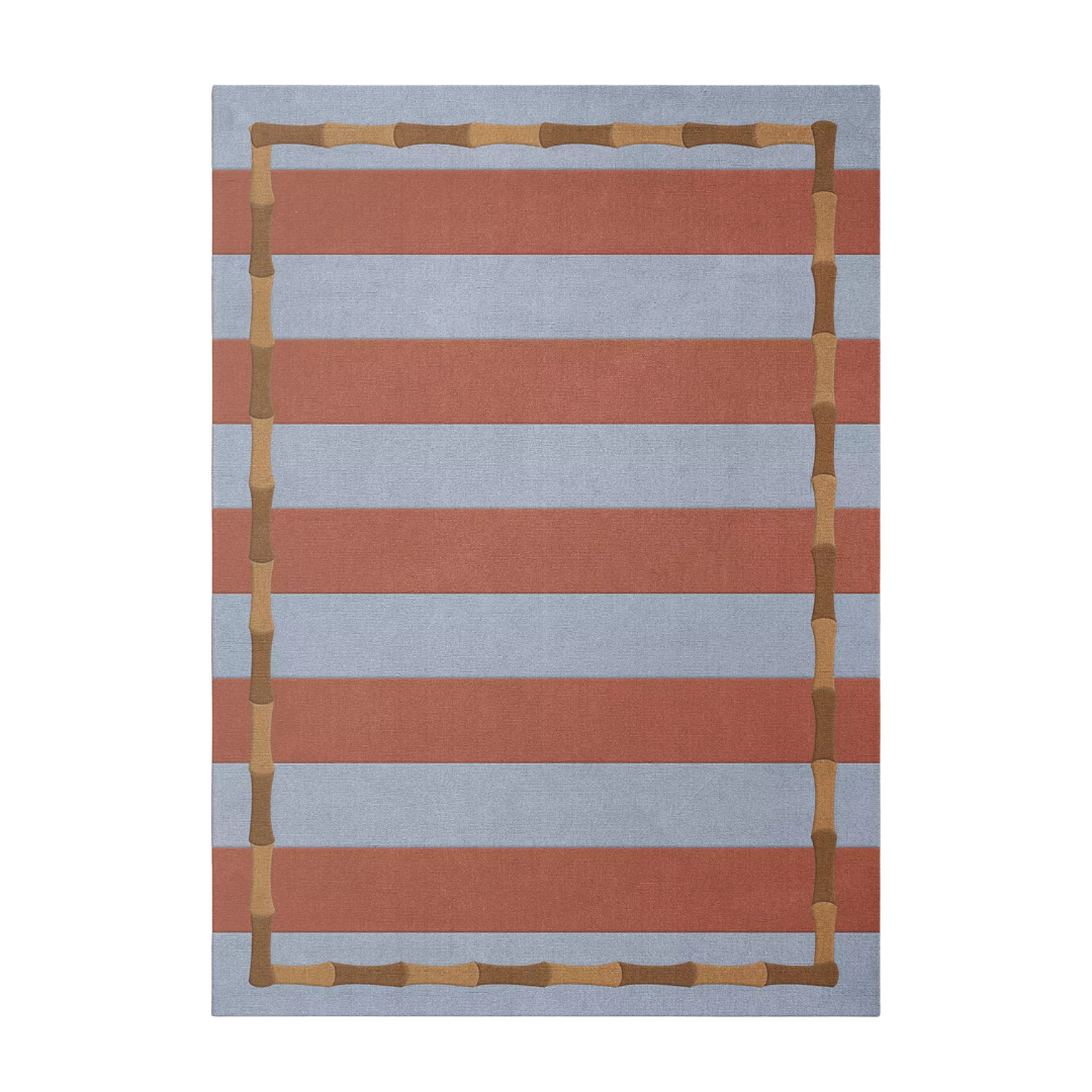 Layered X Alice Crawley Bamboo Stripe Wool Rug