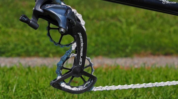 CeramicSpeed claims that its new Oversized Pulley Wheel System will save nearly three watts as compared to a standard Shimano Dura-Ace setup