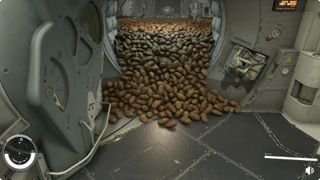 Reddit users potato stash tumbling from the air lock in Starfield