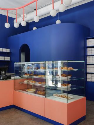 The pastry counter at The Breadway Bakery, Odessa, Ukraine