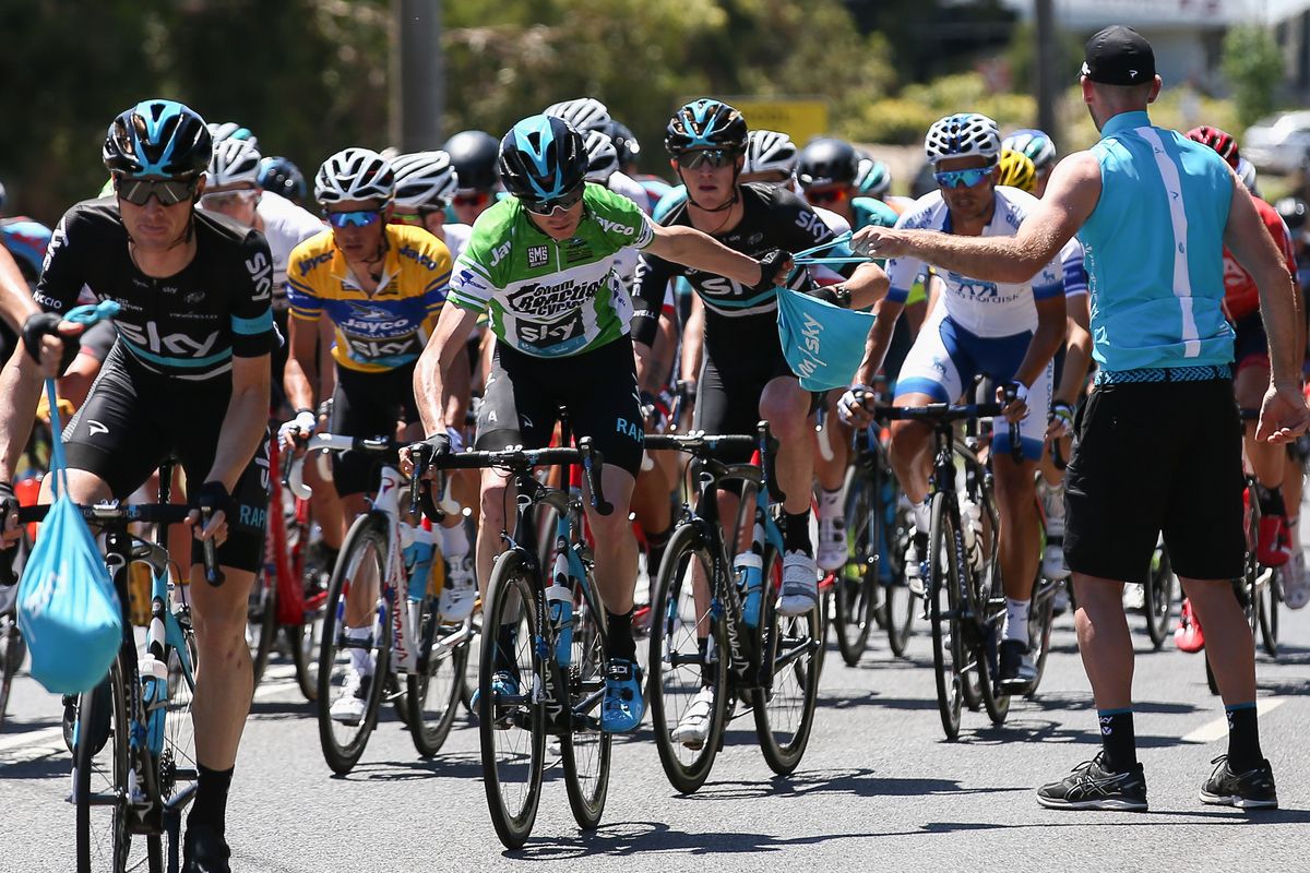 Chris Froome was in the points jersey today