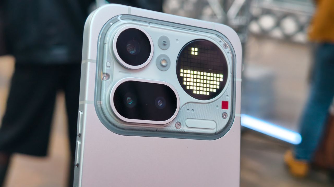 Nothing Phone 4a Pro pink from the launch in London