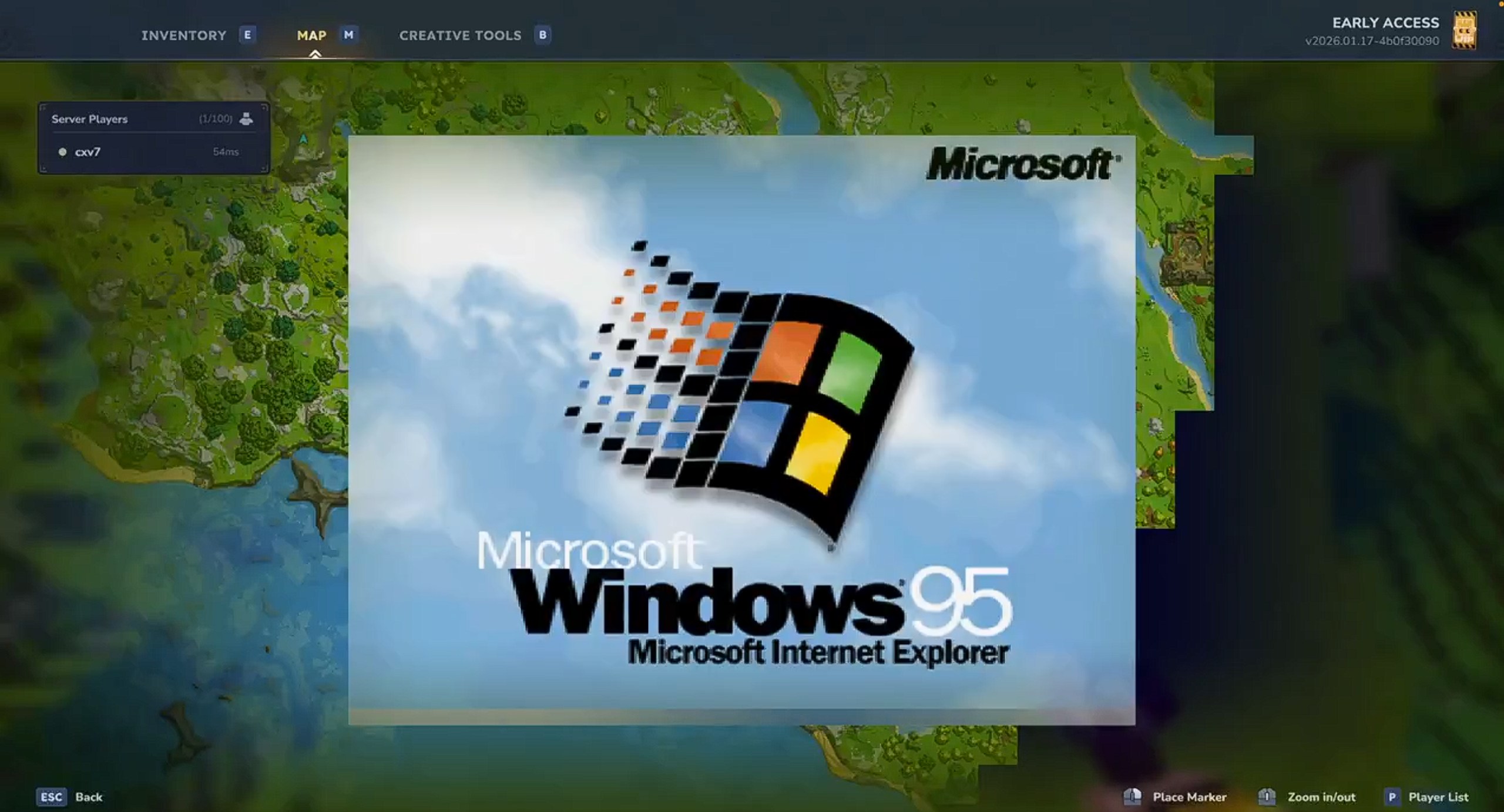 Windows 95 running inside Hytale