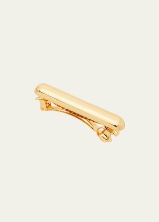 Glossy Bar Brass Barrette