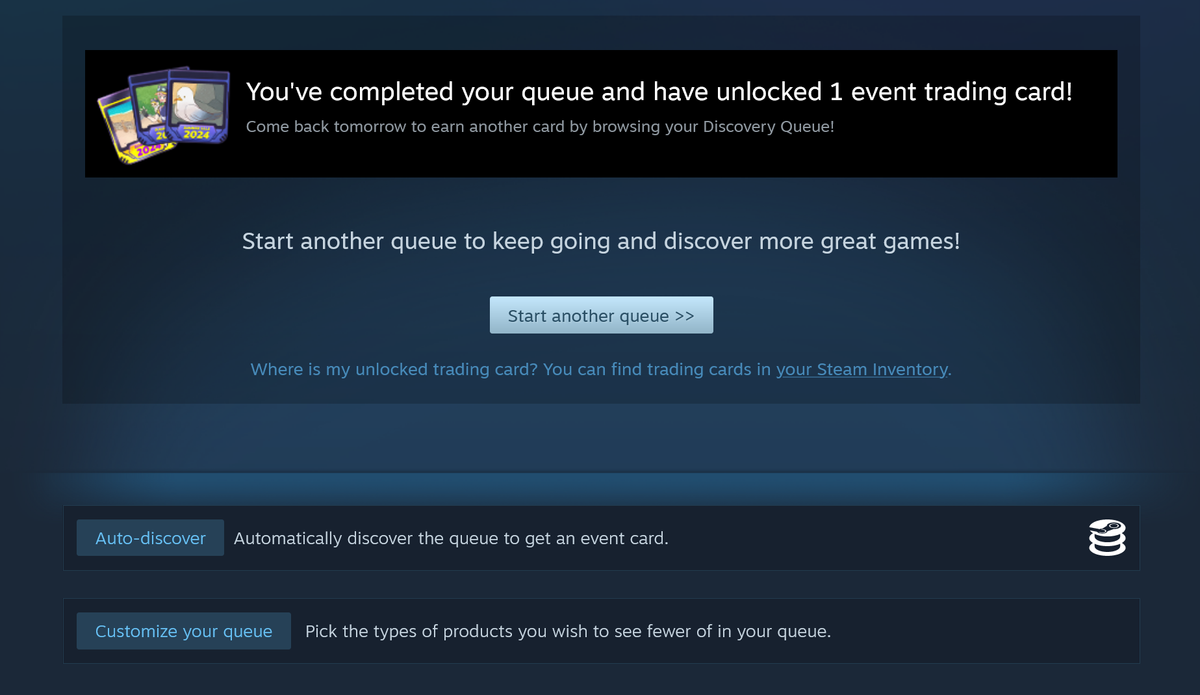 SteamDB's browser extension now lets you claim Steam discovery queue