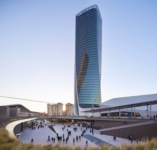 The CityLife Shopping District and Generali Tower designed by Zaha Hadid Architects, which sit at the heart of the CityLife redevelopment project in Milan