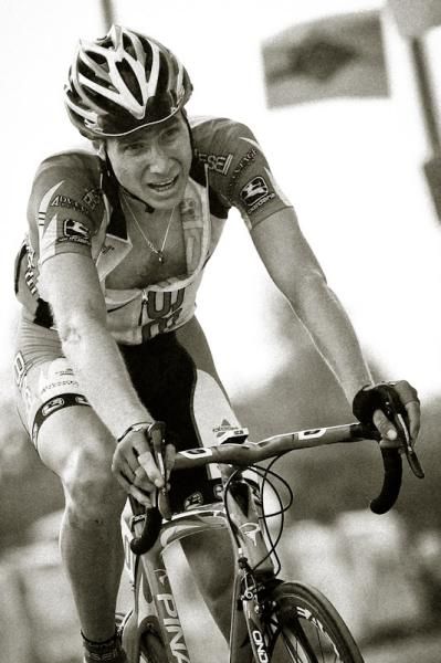 Chris Baldwin (Bissell) chased hard on the climb and came in second.
