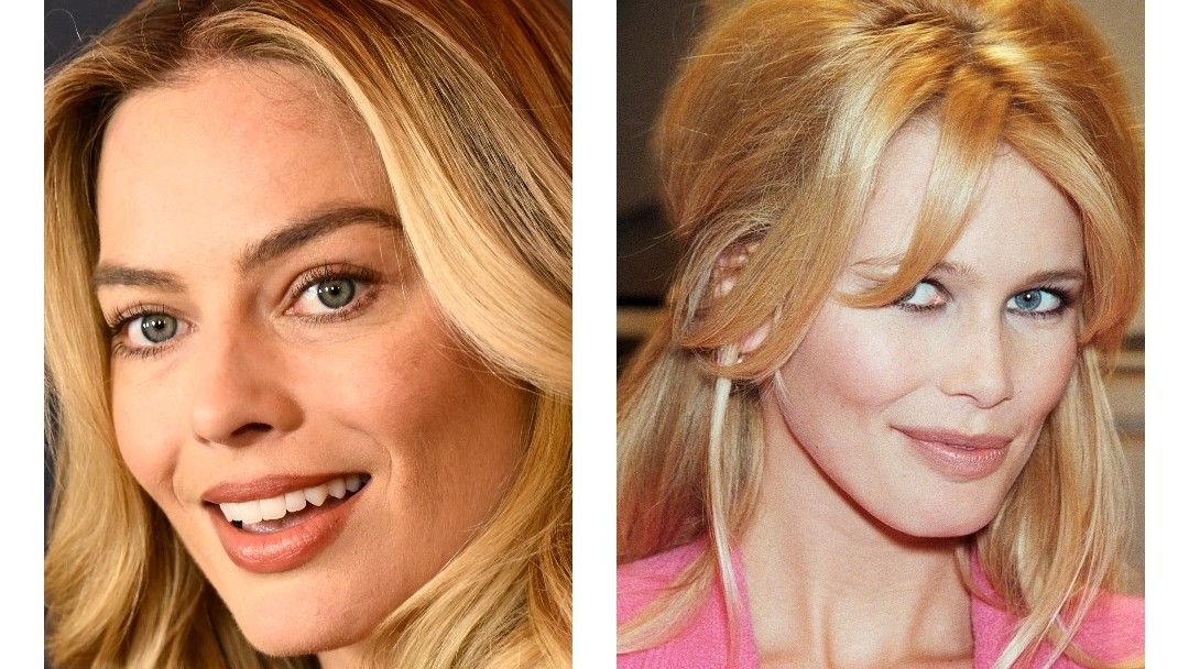 Margot Robbie and Claudia Schiffer