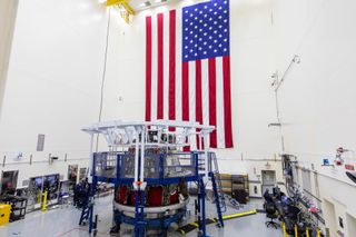 The SpaceX Crew Dragon capsule for a vital in-flight launch abort test slated for November 2019.