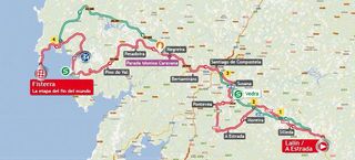 2013 Vuelta a Espana stage 4 map