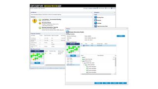 A screenshot of the Arcserve 9288DR Appliance's management software