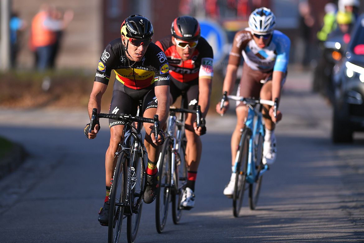 Philippe Gilbert, Greg Van Avemaet and Oliver Naesen