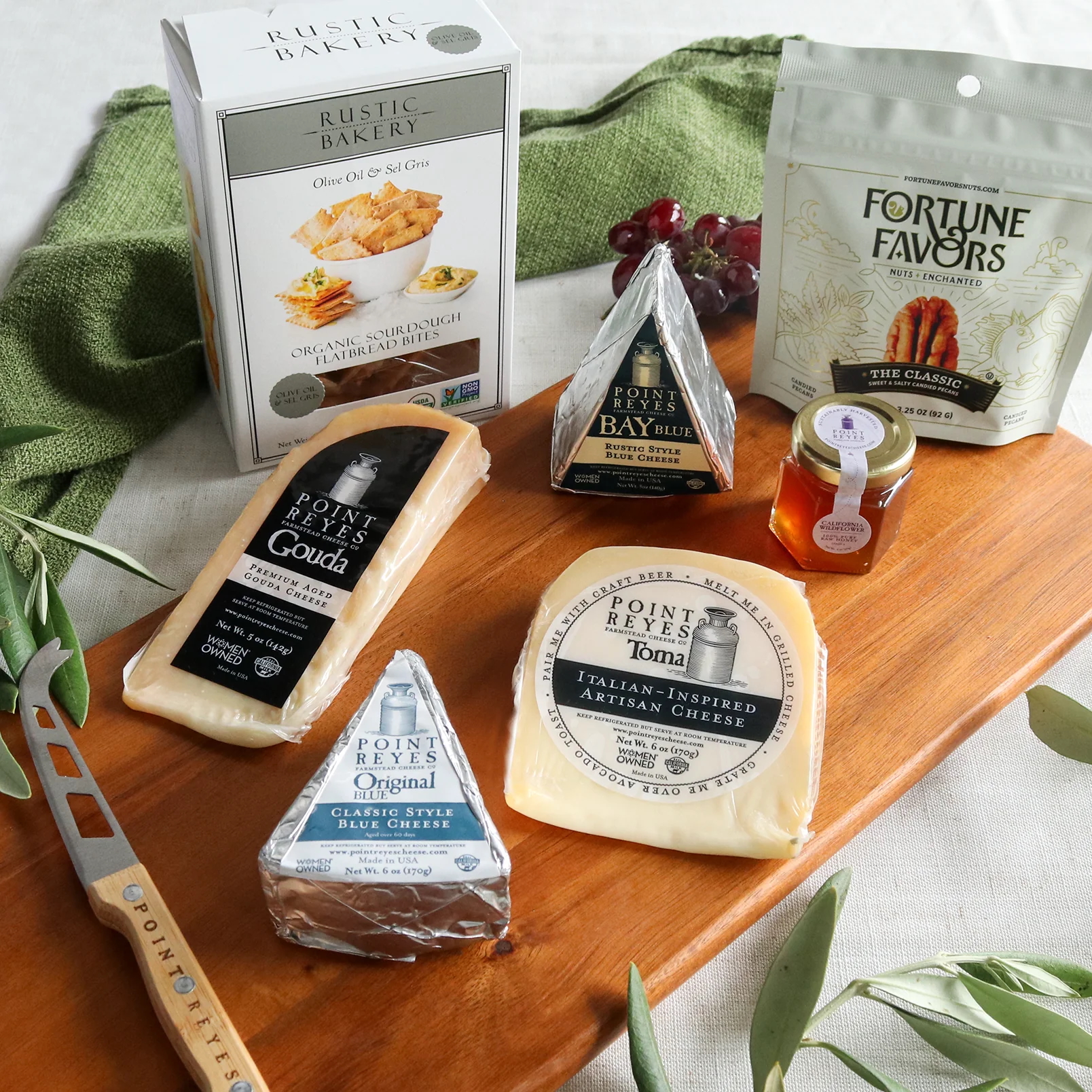 The Taste of Point Reyes cheese selection