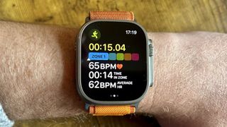 a photo of the heart rate zones on apple watch ultra