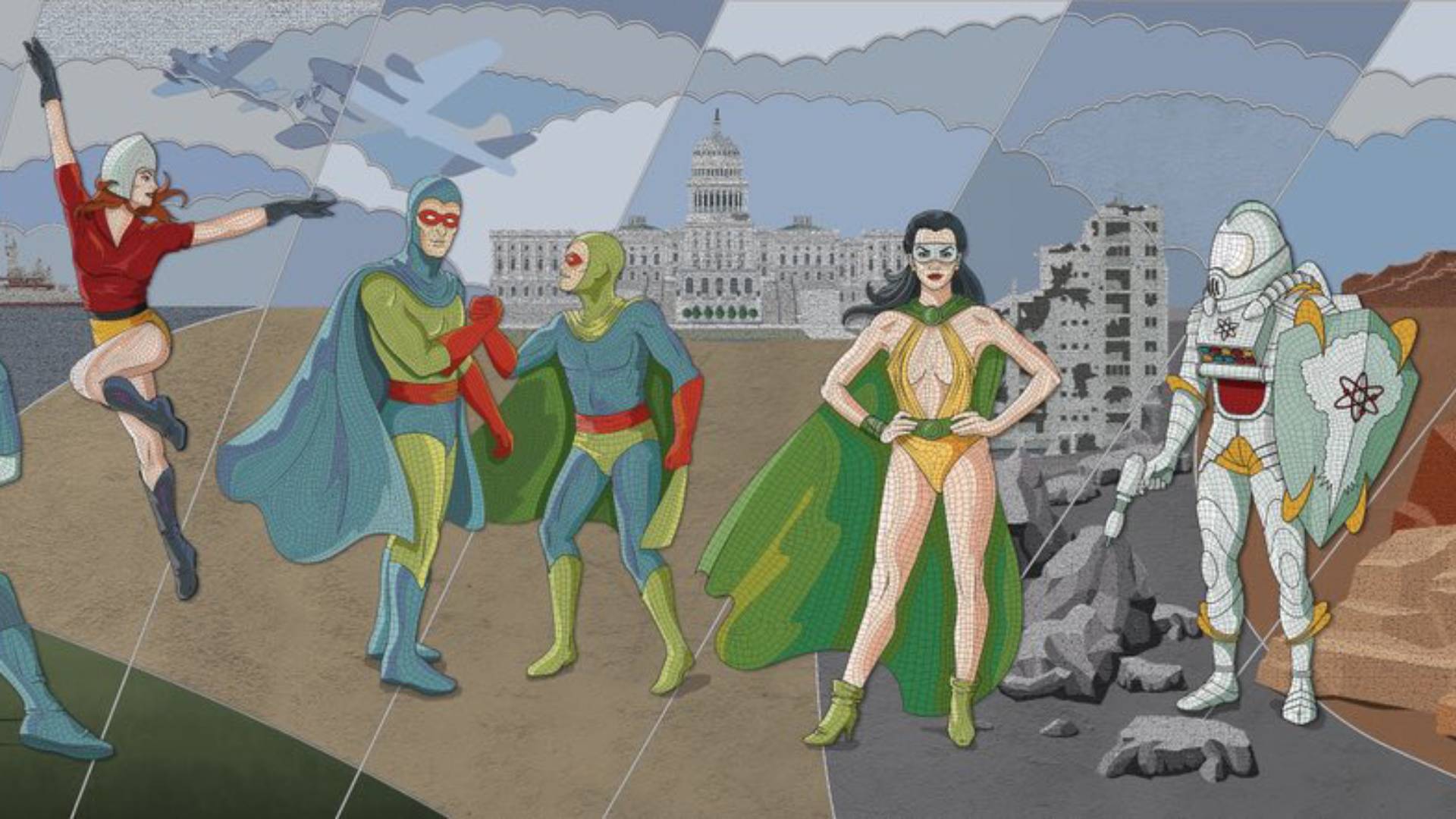 Superman mural DCU