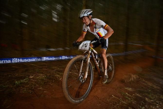 Julian Schleb of Germany made the silver medal his own in the men's under 23 cross country