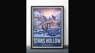 the gilmore girls stars hollow winter poster