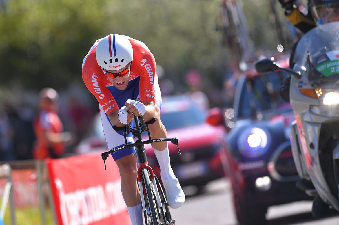 Tom Dumoulin wins the Giro d'Italia's stage 10 time trial.