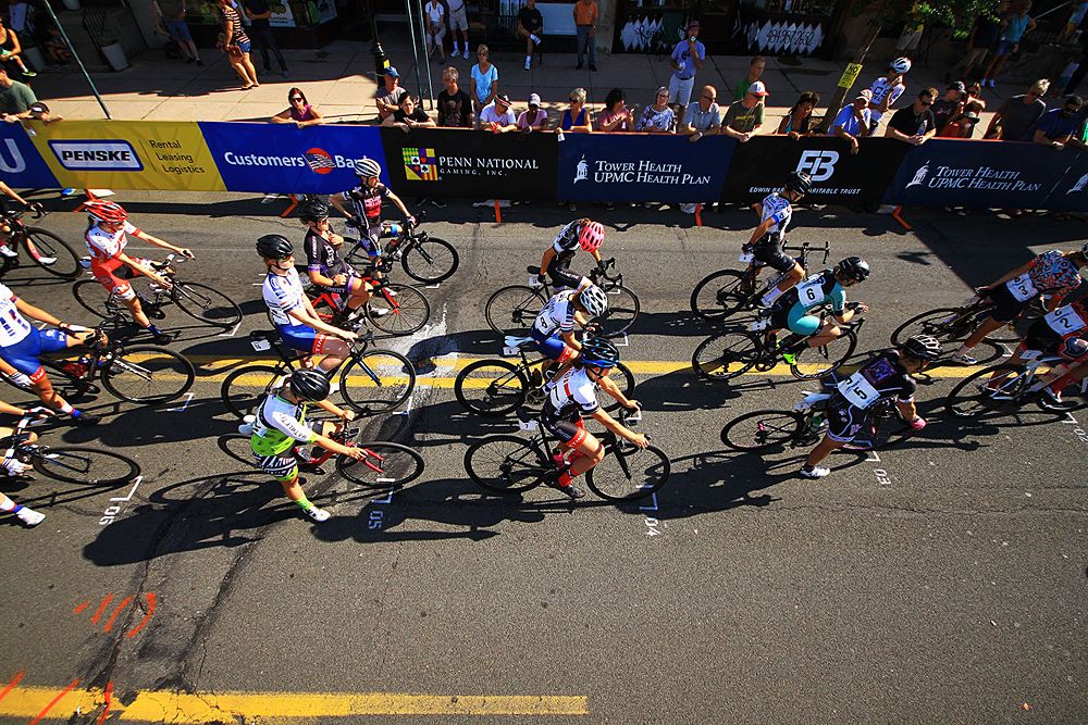 The grid start for the criterium was borrowed from the Red Hook Criterium which borrowed it from motorsport and unlike at the tour it did actually impact the race.