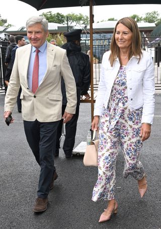 Carole Middleton's floral jumpsuit