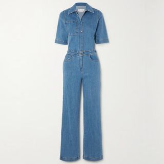 RIVET UTILITY Rowdy Stretch-denim Jumpsuit from Net-A-Porter