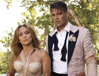 Shotgun Wedding sees Jennifer Lopez and Josh Duhamel star as Darcy and Tom. 