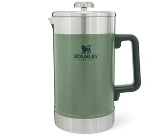 Stanley Stay Hot French Press in green on a white background