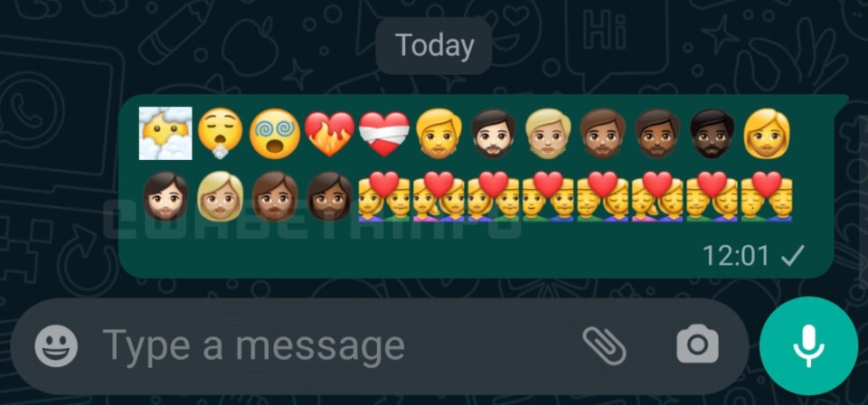 Android WhatsApp emojis