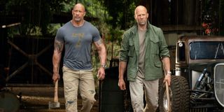 Dwayne Johnson and Jason Statham in Hobbs and Shaw