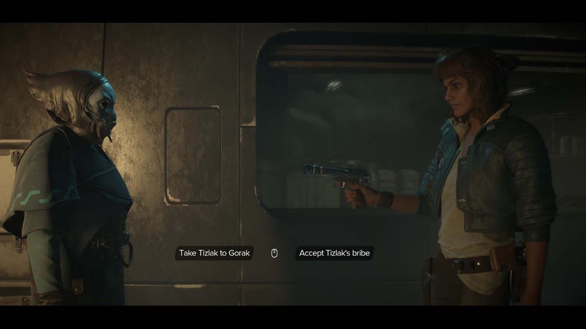 Star Wars Outlaws screenshots on ROG Ally X choices.