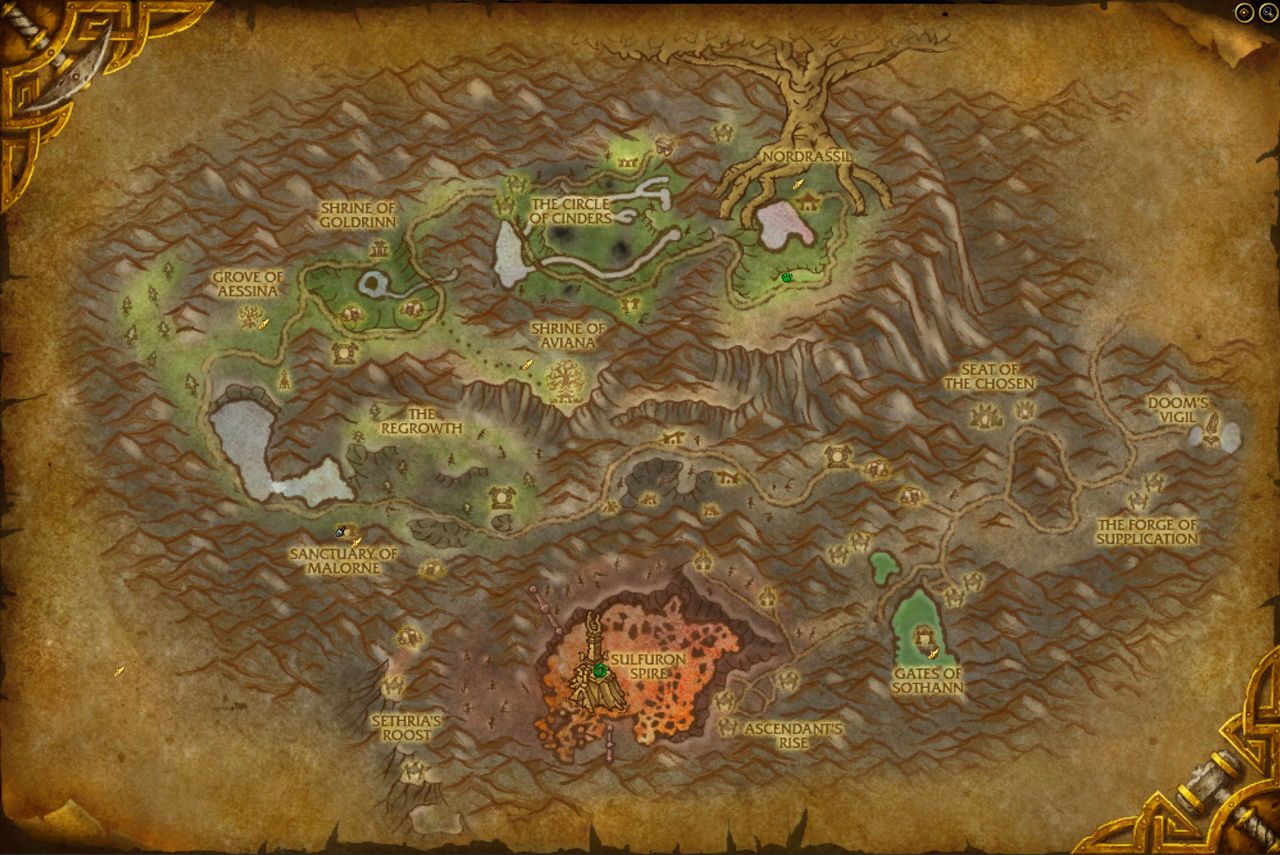 WoW Cataclysm map