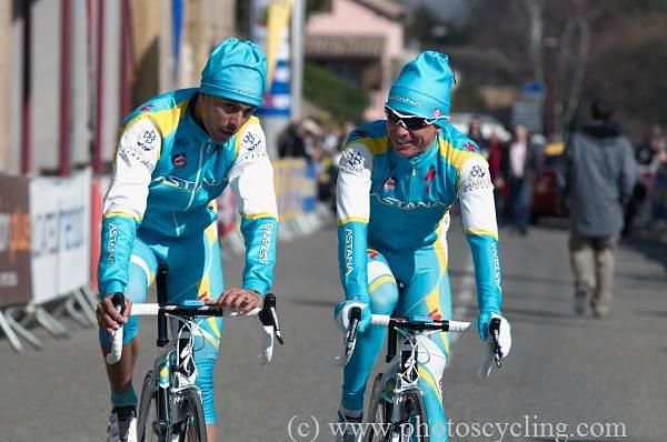 Remi Di Gregorio and Dmitri Fofonov (Astana)
