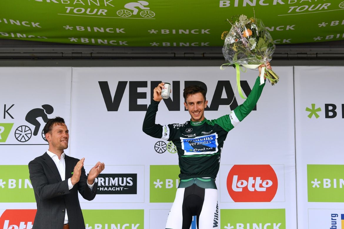 Dries De Bondt (Veranda's Willems-Crelan) in the combativity jersey