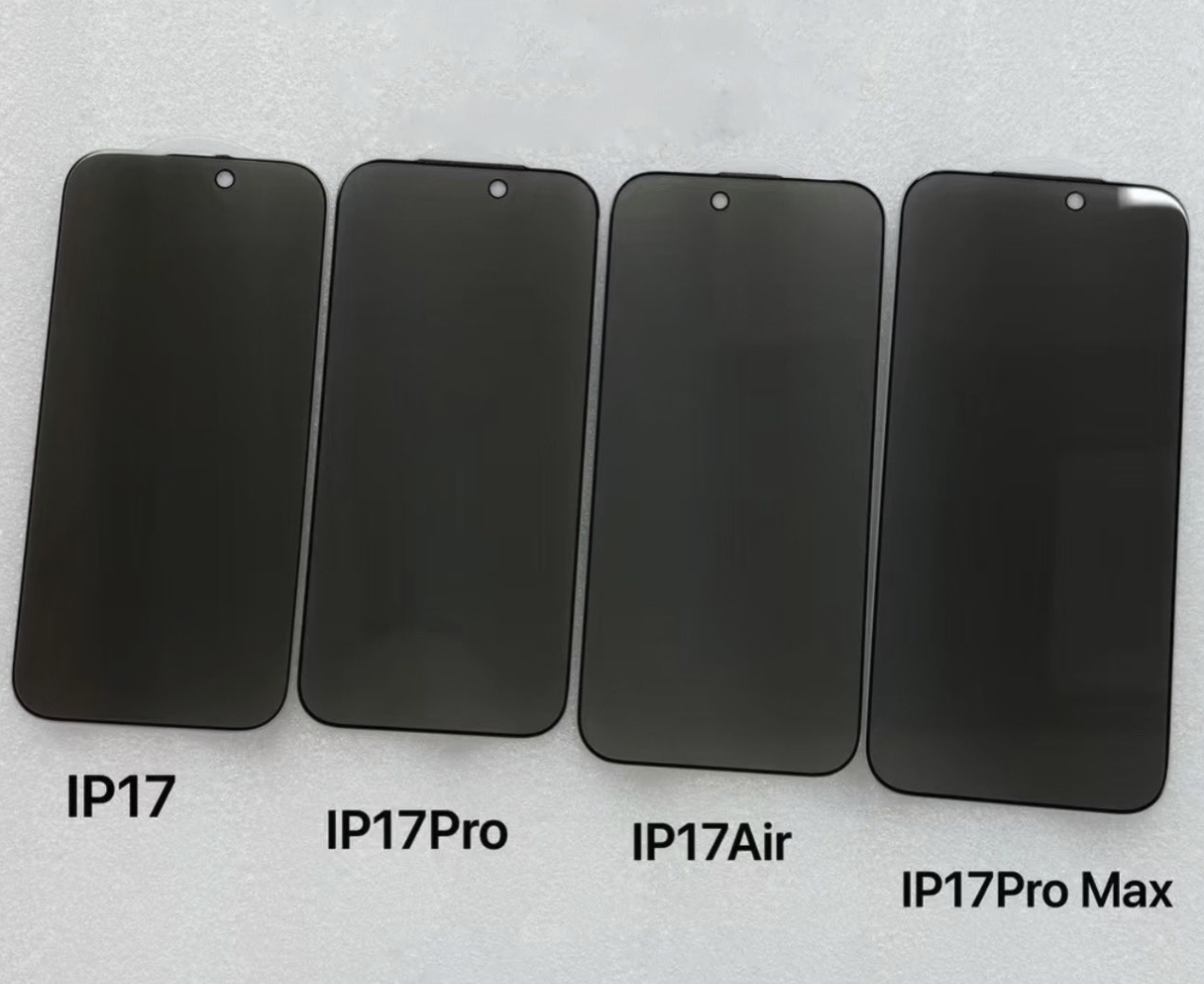 Claimed images of iPhone 17 model cases