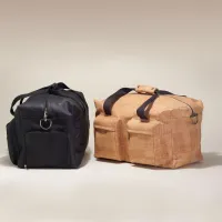 34. Travel-Ready Large Cork Duffle