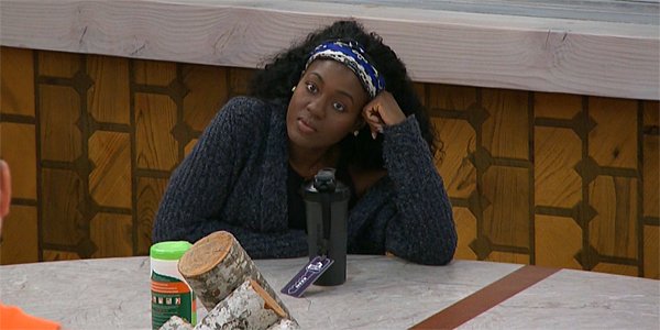 Big Brother 21 Kemi stares into the camera in Week 1 CBS live feeds