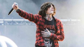 Bring Me The Horizon’s Oli Sykes onstage in 2015