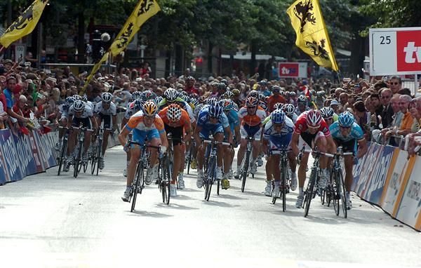 The final burst for the line at the 2009 Vattenfall Cyclassics