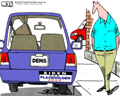 Political Cartoon U.S. Biden 2020 Democrats&nbsp;