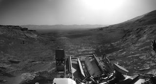 NASA's Curiosity rover imaged Mars using its navigation cameras.